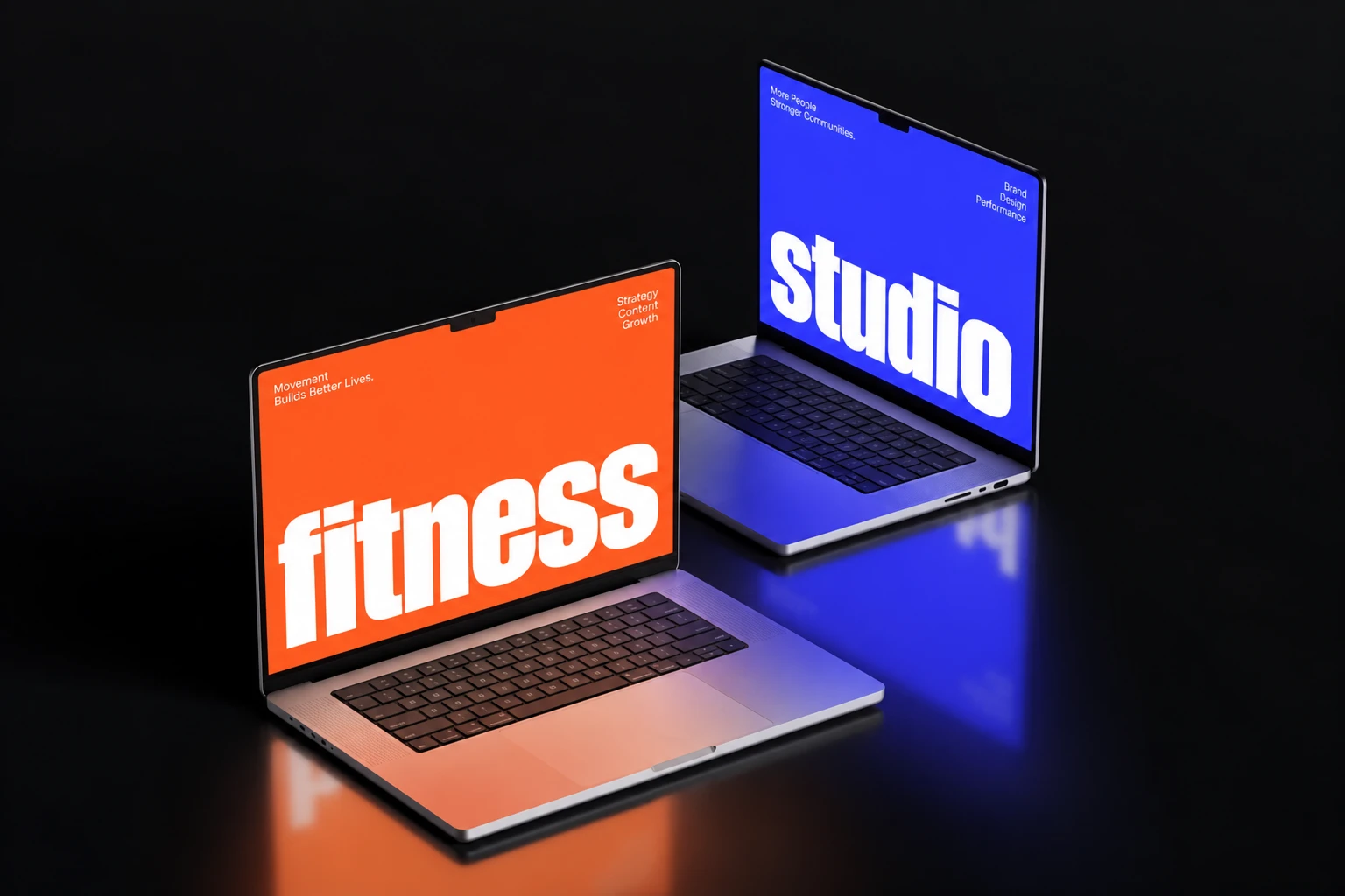 Maquetas de webs para estudios de fitness